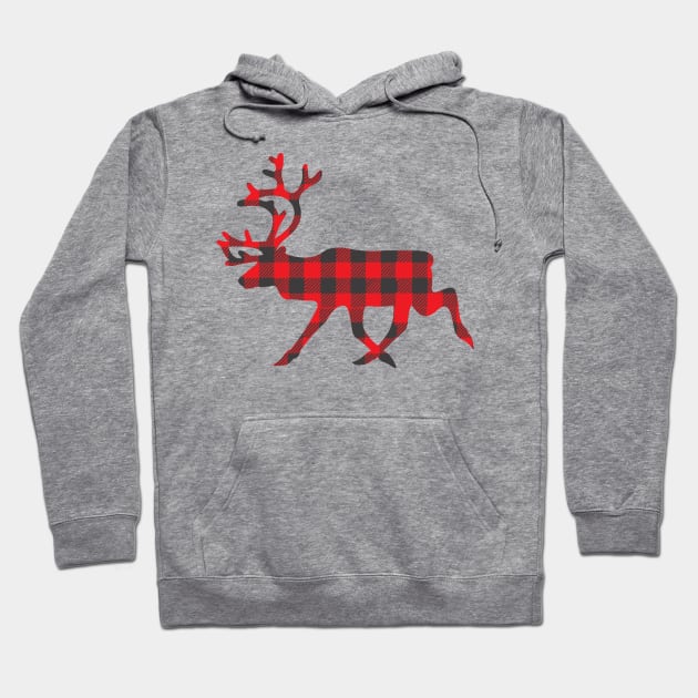 Christmas Reindeer Hoodie by Rise And Design